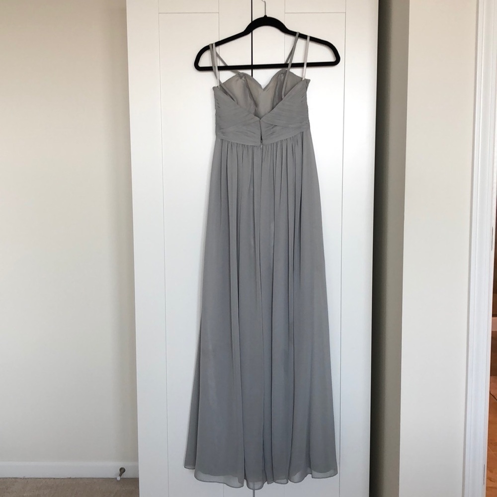 Woman's Wtoo Gray Bridesmaids Dress - Picture 5 of 8
